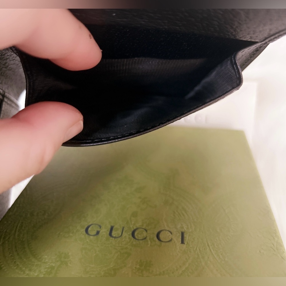 GUCCI GG Marmont leather bi-fold wallet NEW with box dust bag care booklets SOLD - Picture 12 of 16